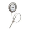 Pressure spring thermometer fig. 3535 stainless steel distance capillary bottom front flange
